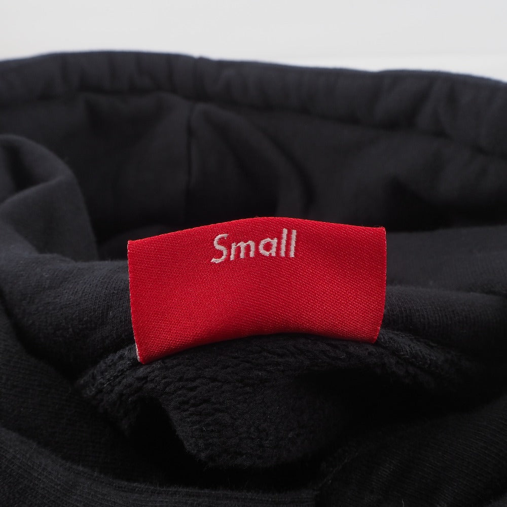 Supreme Hoodie cotton black unisex(Unisex) S Used Authentic