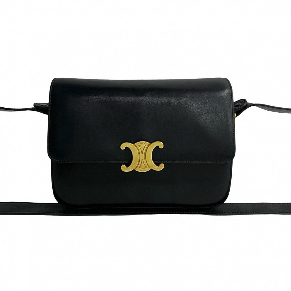 CELINE Shoulder Bag leather black