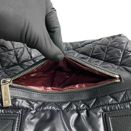 CHANEL Handbag Nylon black Cococoon