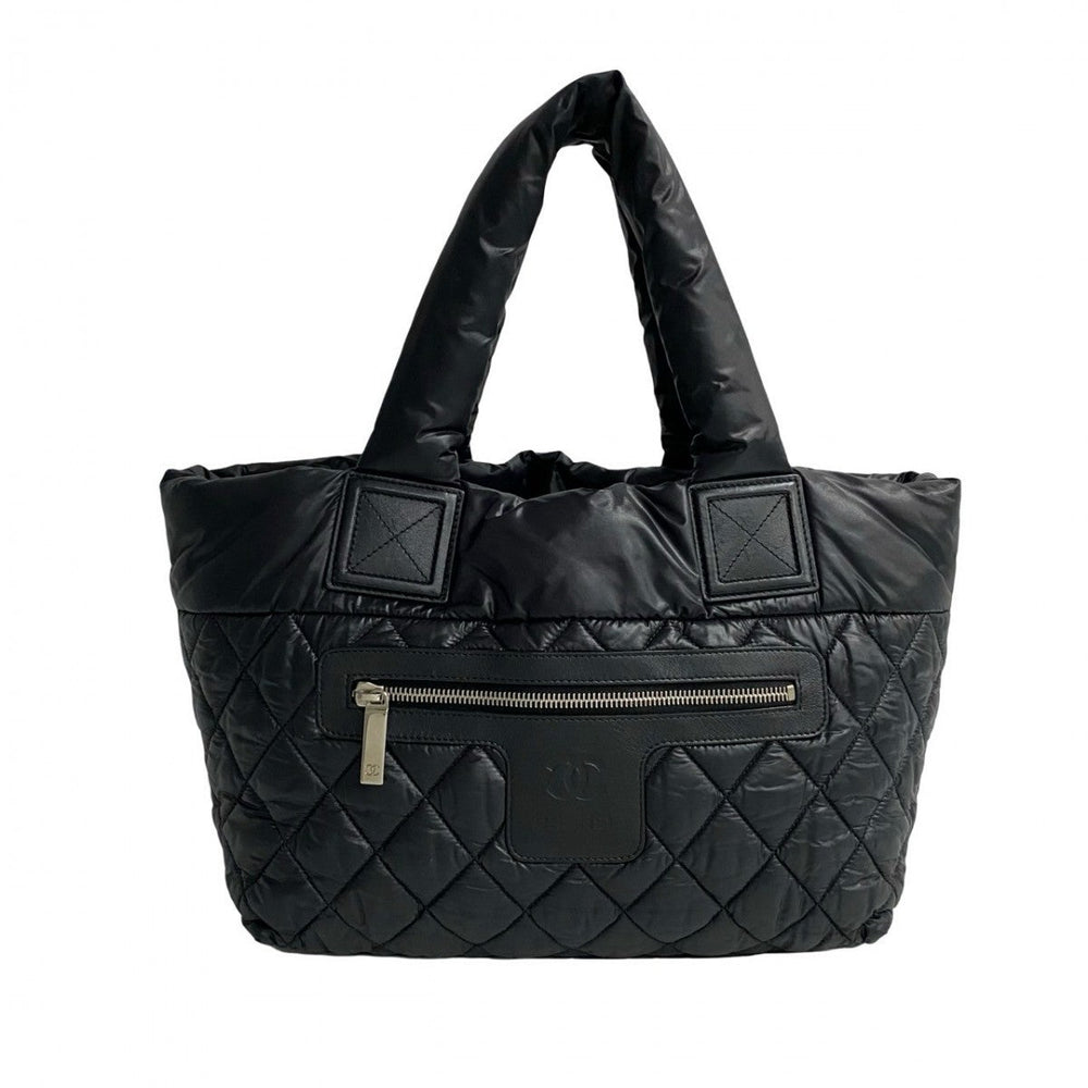 CHANEL Handbag Nylon black Cococoon