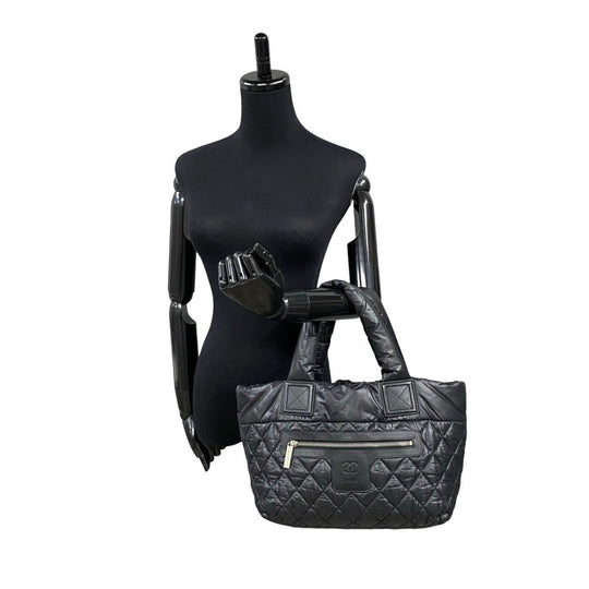 CHANEL Handbag Nylon black Cococoon