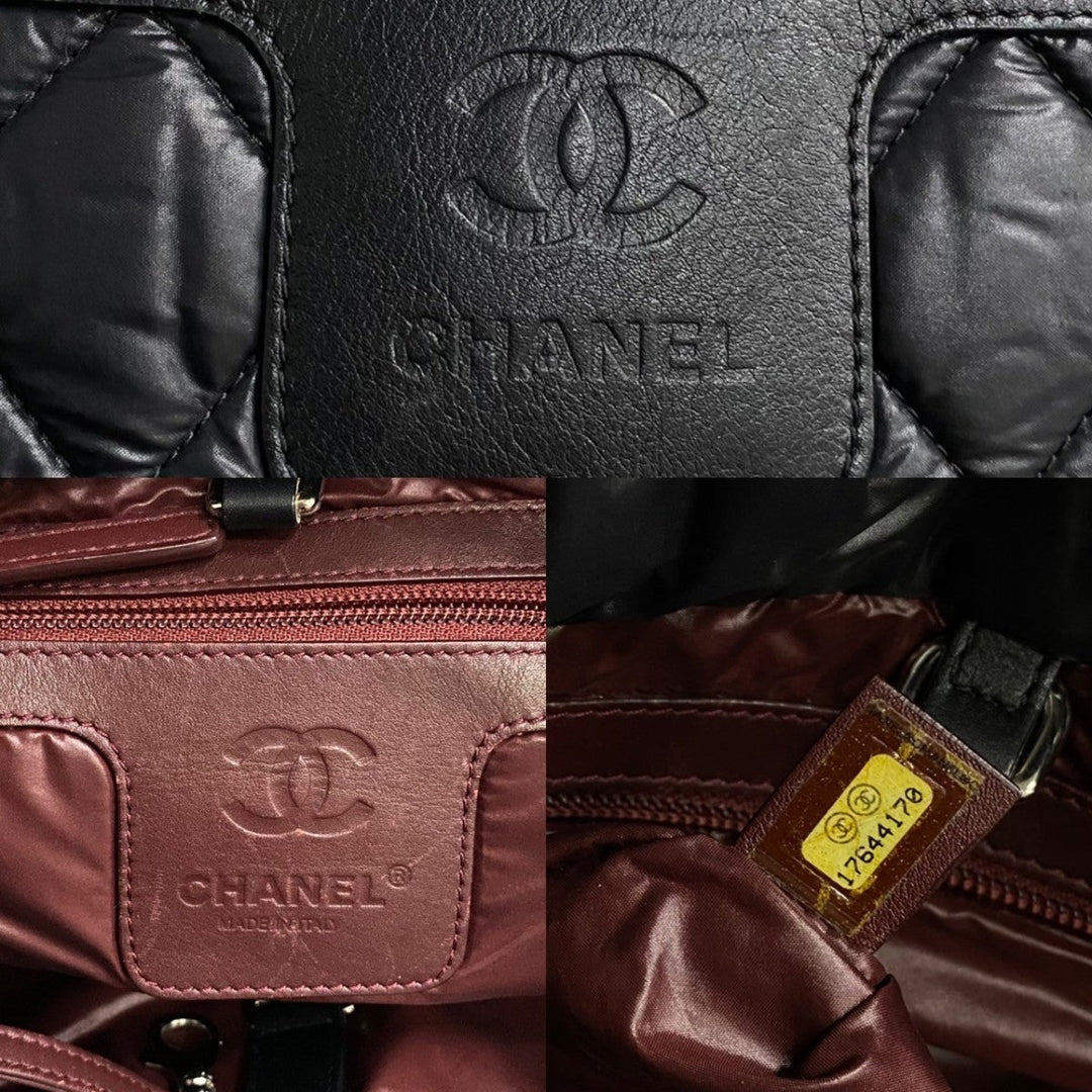 CHANEL Handbag Nylon black Cococoon