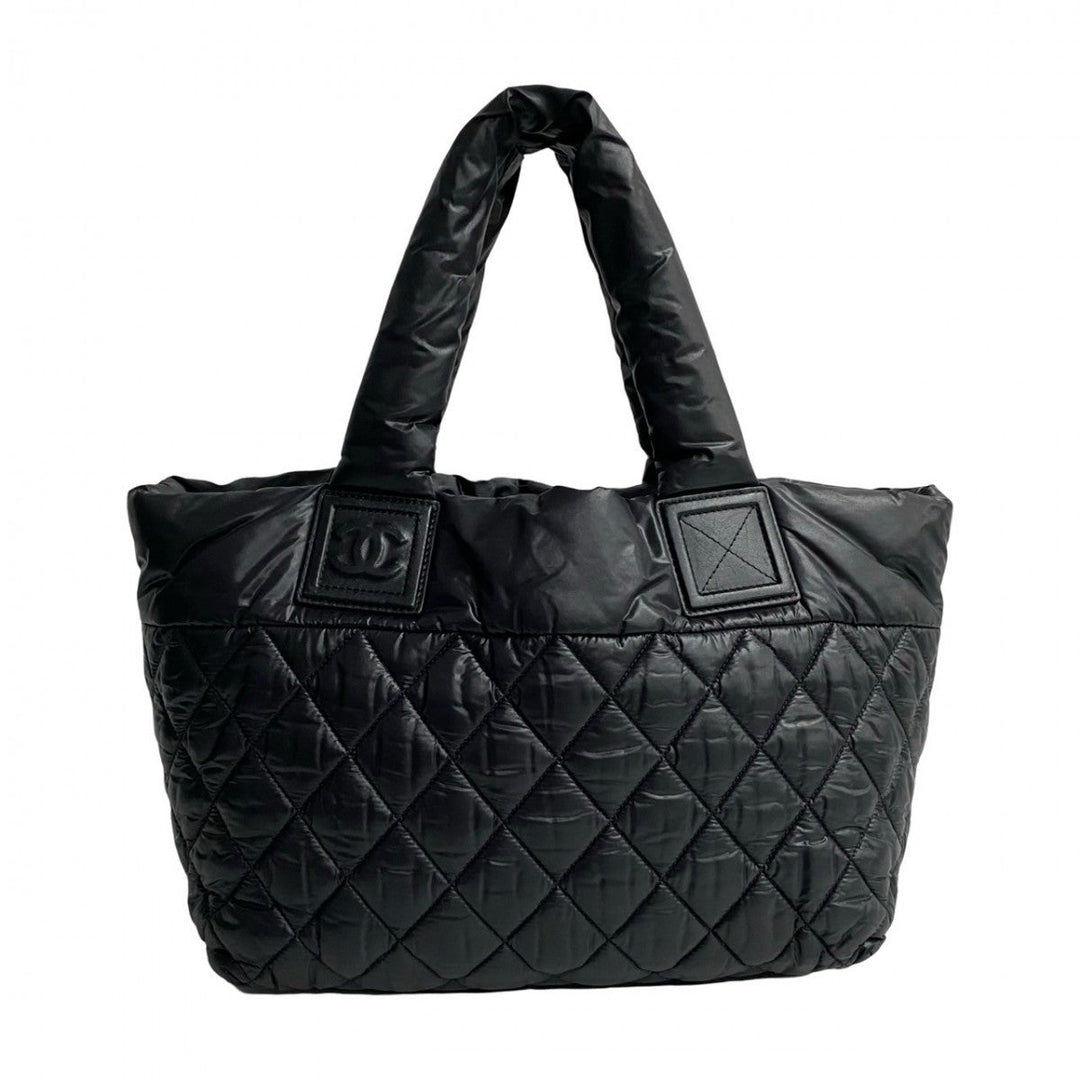CHANEL Handbag Nylon black Cococoon