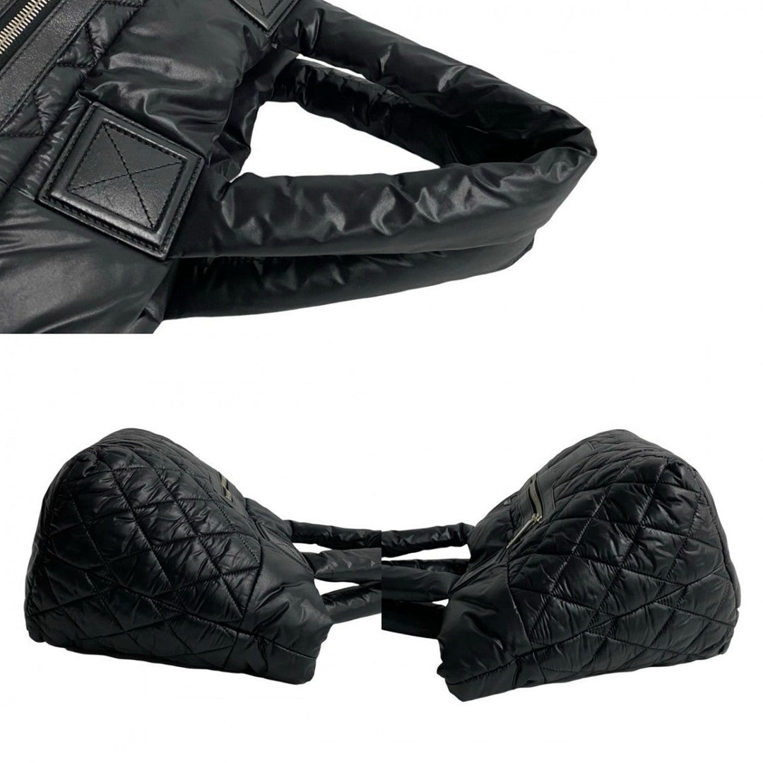 CHANEL Handbag Nylon black Cococoon