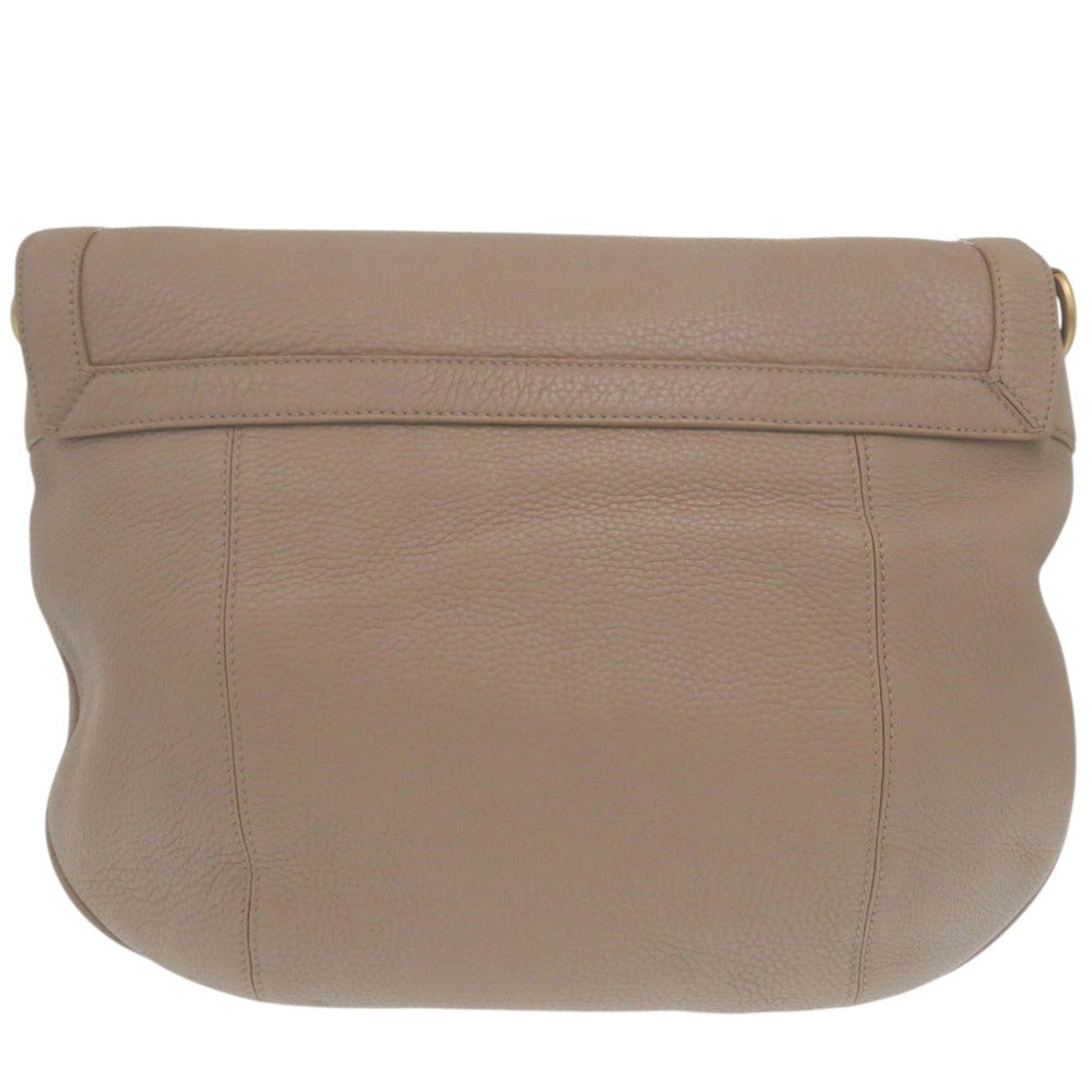 BALLY Shoulder Bag leather beige Shoulder Bag Messenger bag mens Used Authentic
