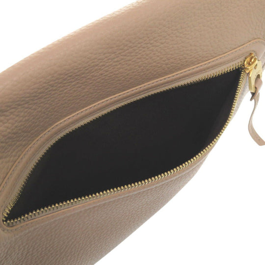 BALLY Shoulder Bag leather beige Shoulder Bag Messenger bag mens Used Authentic