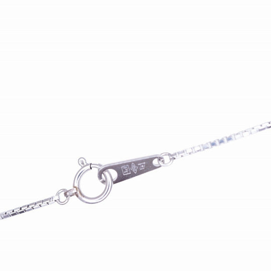 STAR JEWELRY Necklace Pt900Platinum , Pt850Platinum clear Pt900 Diamond 1.00ct Women Used Authentic