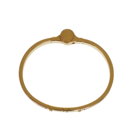 HERMES Bangle metal gold bracelet Charnier PM Women Used Authentic