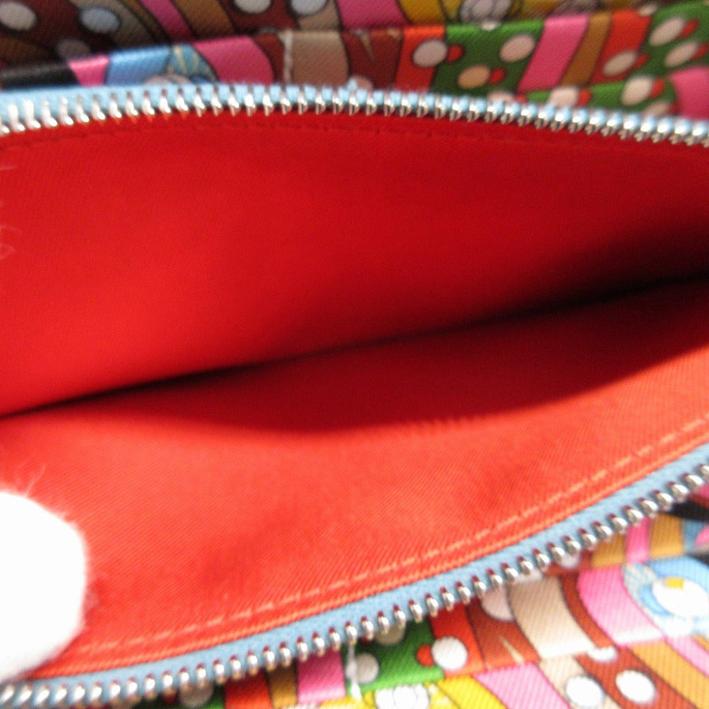 HERMES Long Wallet Purse Epsom Blue gene Zip Around Azap long silk in unisex(Unisex) Used Authentic