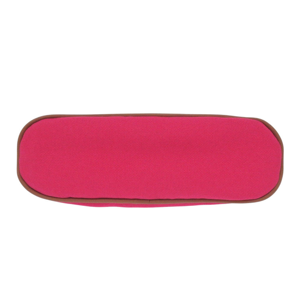 HERMES Pouch H103773M canvas hibiscus Bolide Pouch 20 PM Women Used Authentic