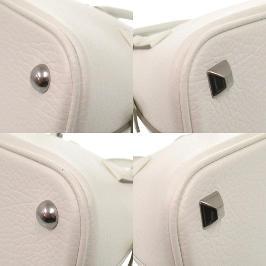 Maison Margiela Shoulder Bag S56WG0081 P0396 leather white 5AC Micro 2WAY Shoulder Bag in Embossed Leather Women Used Authentic