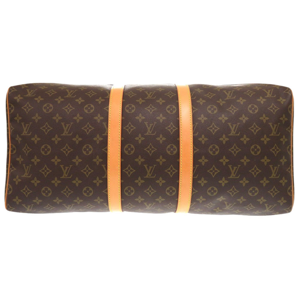 LOUIS VUITTON Boston Duffel bag M41424 Monogram canvas Brown Monogram Keepall 55 mens Used Authentic