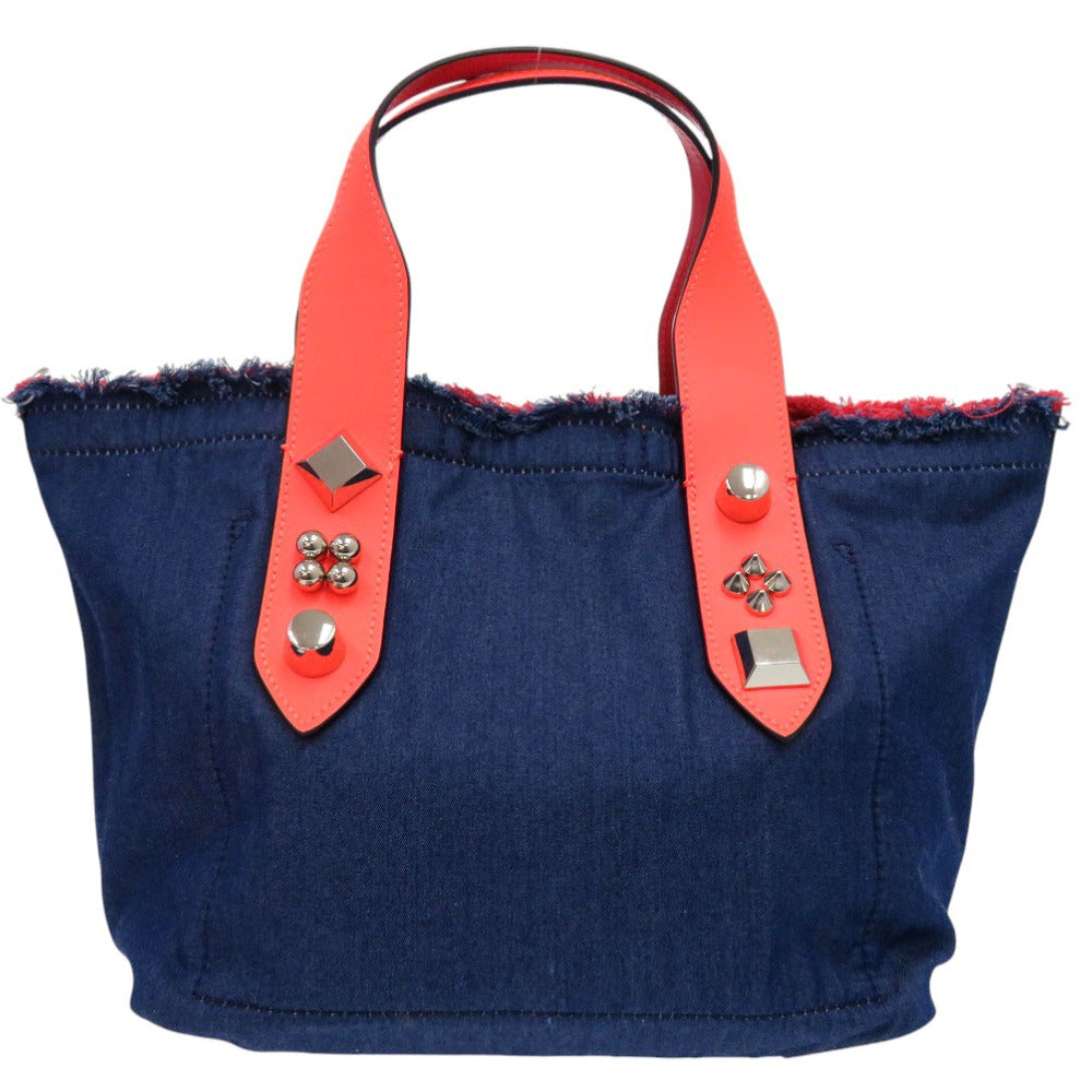 Christian Louboutin Tote Bag 3215121 denim Blue denim 2WAY Shoulder Bag Frangibus Women Used Authentic