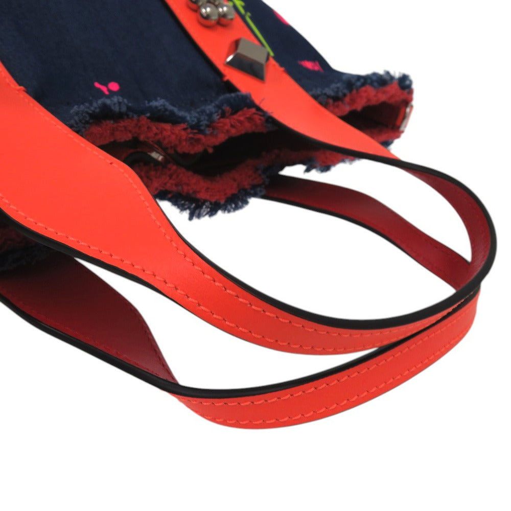 Christian Louboutin Tote Bag 3215121 denim Blue denim 2WAY Shoulder Bag Frangibus Women Used Authentic