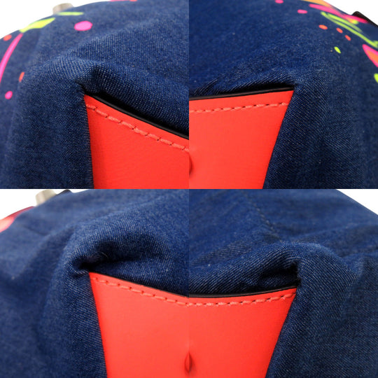 Christian Louboutin Tote Bag 3215121 denim Blue denim 2WAY Shoulder Bag Frangibus Women Used Authentic