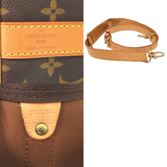 LOUIS VUITTON Boston Duffel bag M41418 Monogram canvas Brown Monogram Keepall bandouliere45 mens Used Authentic