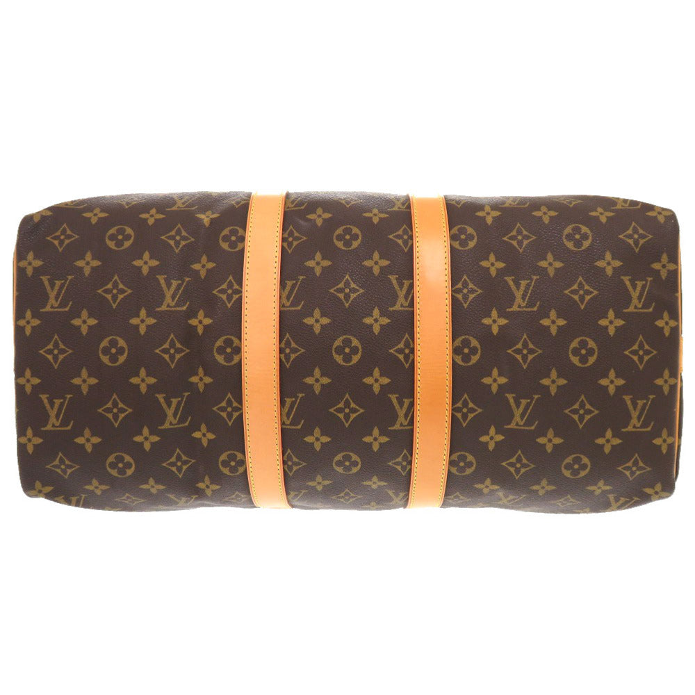 LOUIS VUITTON Boston Duffel bag M41418 Monogram canvas Brown Monogram Keepall bandouliere45 mens Used Authentic