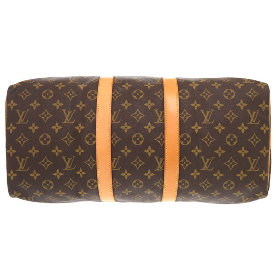 LOUIS VUITTON Boston Duffel bag M41418 Monogram canvas Brown Monogram Keepall bandouliere45 mens Used Authentic