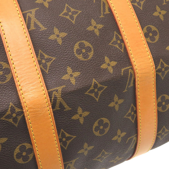 LOUIS VUITTON Boston Duffel bag M41418 Monogram canvas Brown Monogram Keepall bandouliere45 mens Used Authentic