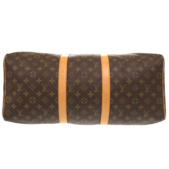 LOUIS VUITTON Boston Duffel bag M41426 Monogram canvas Brown Monogram Keepall 50 mens Used Authentic