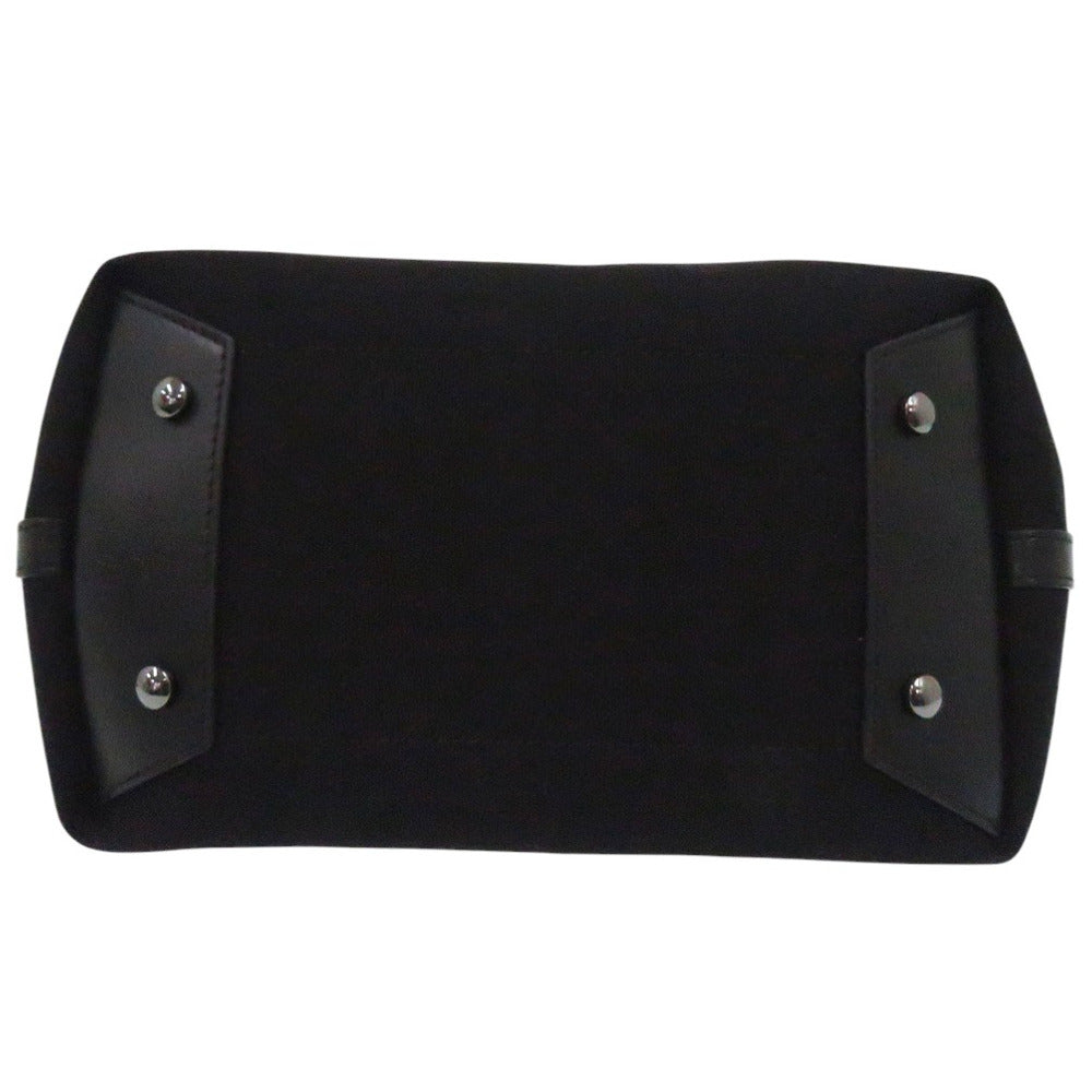 Christian Louboutin Tote Bag 3215121 Cotton canvas black 2WAY Shoulder Bag Frangibus Women Used Authentic