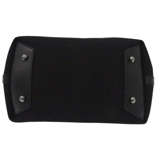 Christian Louboutin Tote Bag 3215121 Cotton canvas black 2WAY Shoulder Bag Frangibus Women Used Authentic