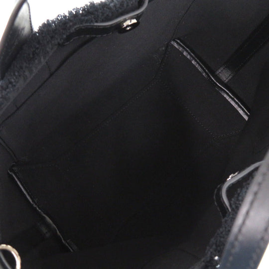 Christian Louboutin Tote Bag 3215121 Cotton canvas black 2WAY Shoulder Bag Frangibus Women Used Authentic