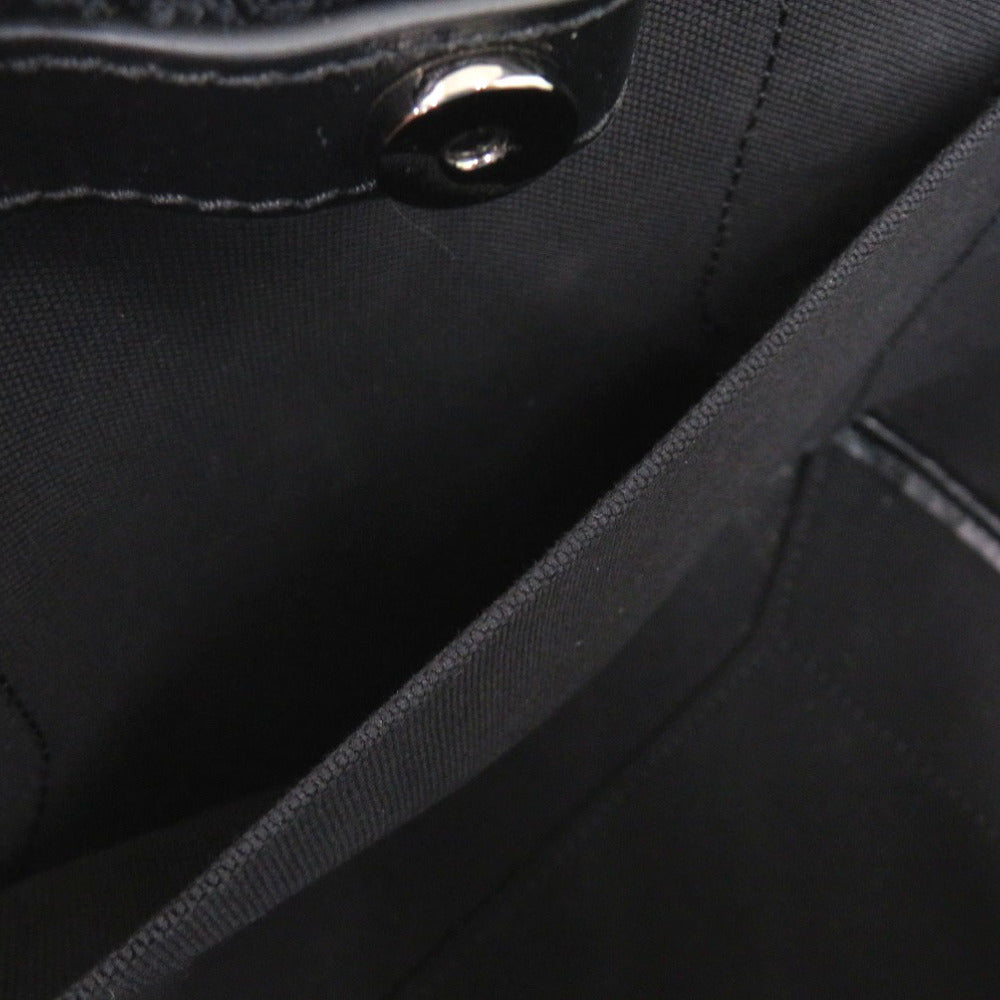 Christian Louboutin Tote Bag 3215121 Cotton canvas black 2WAY Shoulder Bag Frangibus Women Used Authentic