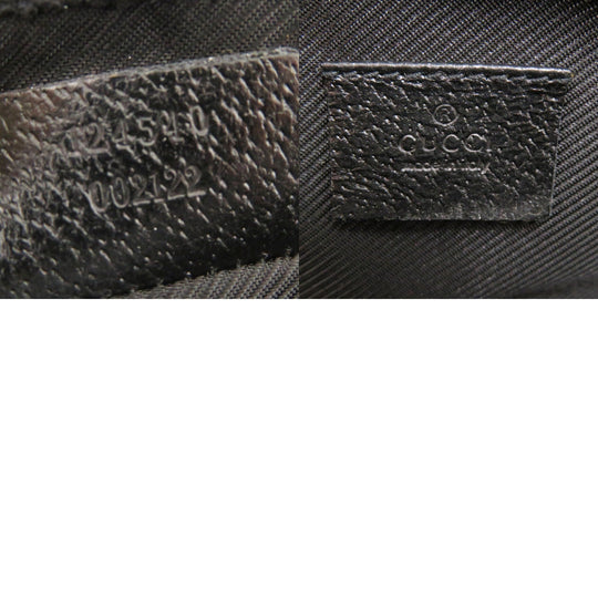 GUCCI Pouch 124540 GG canvas black Vanity bag Cosmetics Pouch GG Women Used Authentic