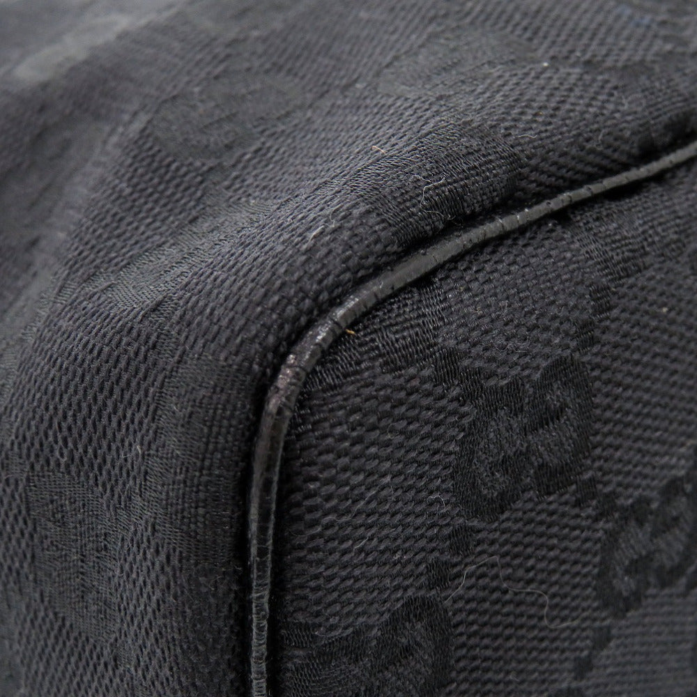 GUCCI Pouch 124540 GG canvas black Vanity bag Cosmetics Pouch GG Women Used Authentic