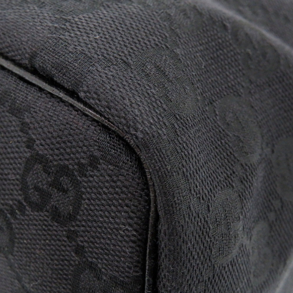 GUCCI Pouch 124540 GG canvas black Vanity bag Cosmetics Pouch GG Women Used Authentic