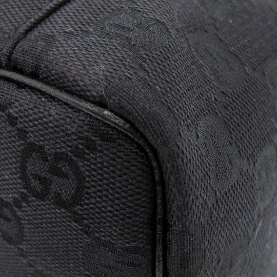 GUCCI Pouch 124540 GG canvas black Vanity bag Cosmetics Pouch GG Women Used Authentic