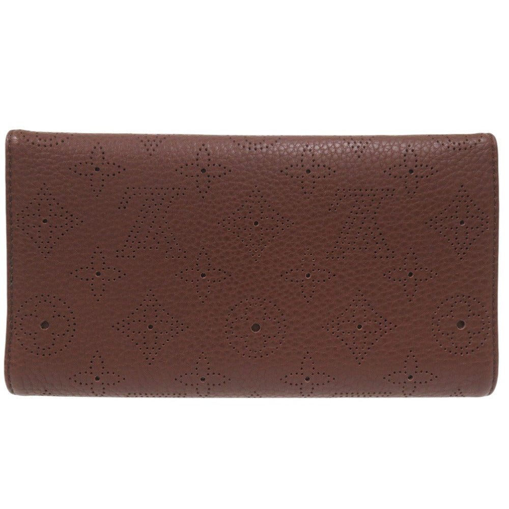 LOUIS VUITTON Long Wallet Purse M95995 Monogram Mahina Brown Monogram Mahina Portefeuille Amelia
