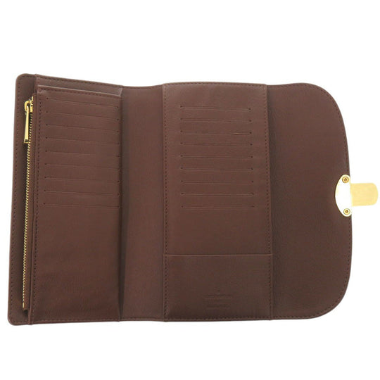 LOUIS VUITTON Long Wallet Purse M95995 Monogram Mahina Brown Monogram Mahina Portefeuille Amelia