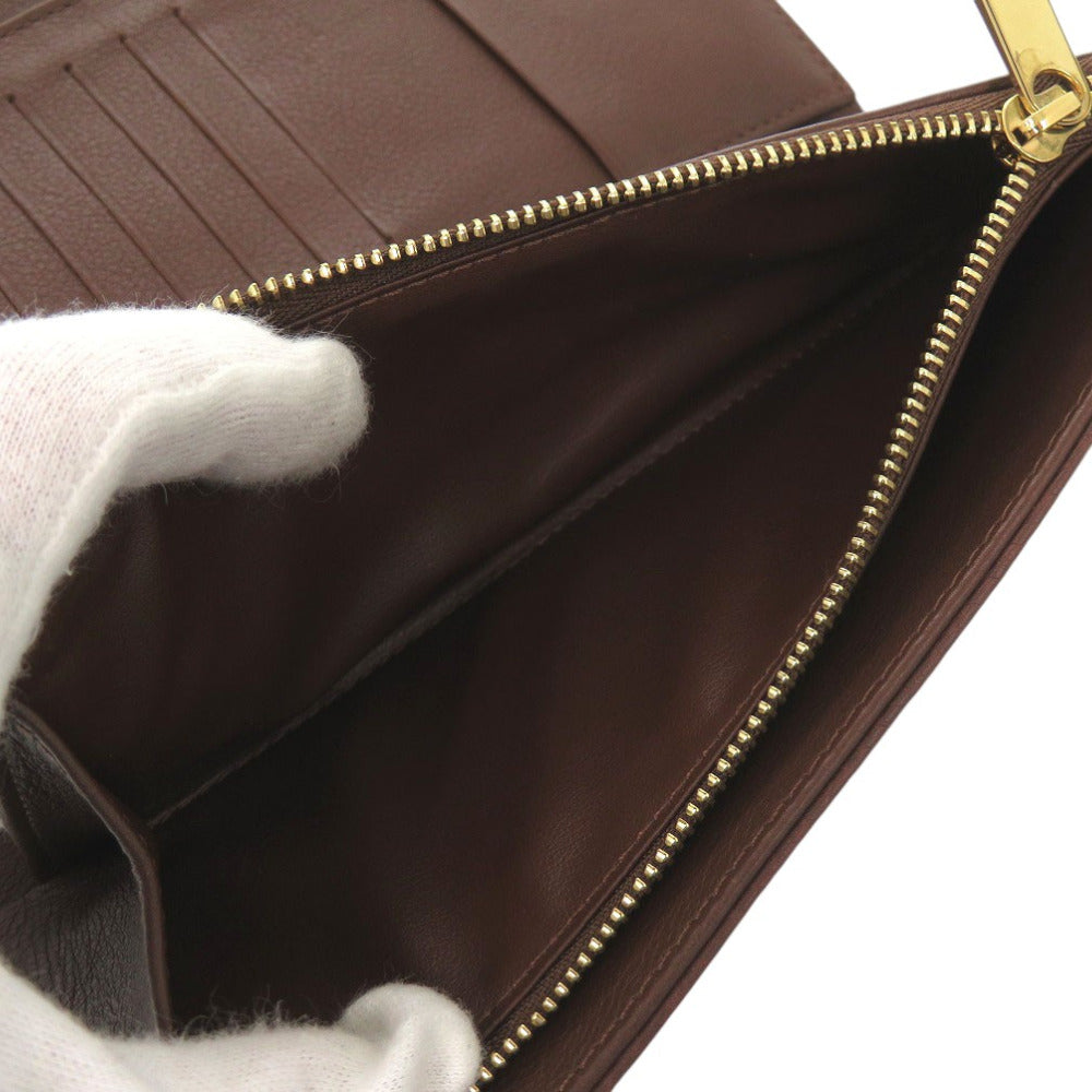 LOUIS VUITTON Long Wallet Purse M95995 Monogram Mahina Brown Monogram Mahina Portefeuille Amelia
