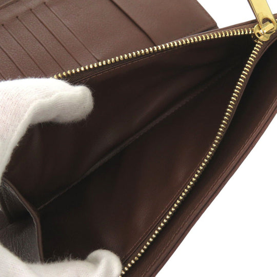 LOUIS VUITTON Long Wallet Purse M95995 Monogram Mahina Brown Monogram Mahina Portefeuille Amelia