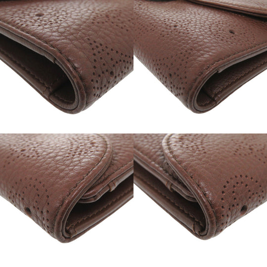LOUIS VUITTON Long Wallet Purse M95995 Monogram Mahina Brown Monogram Mahina Portefeuille Amelia