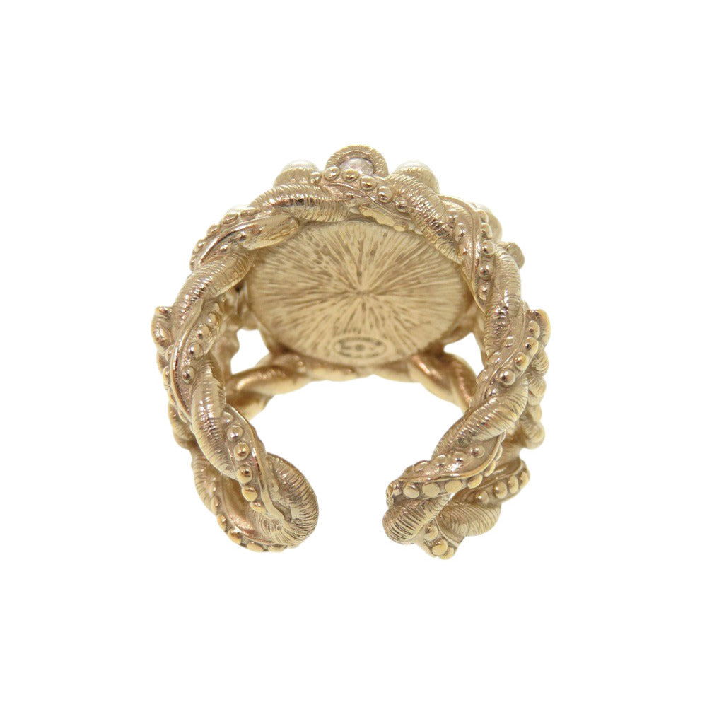 CHANEL Ring Metal, Faux Pearl gold