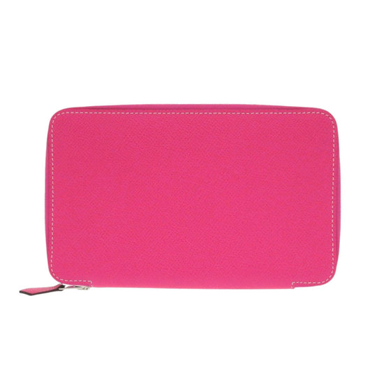 HERMES Notebook cover Epsom Rose shocking Agenda zip