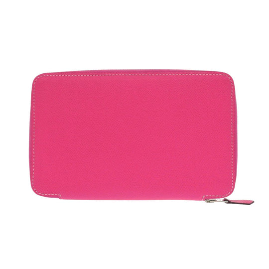 HERMES Notebook cover Epsom Rose shocking Agenda zip