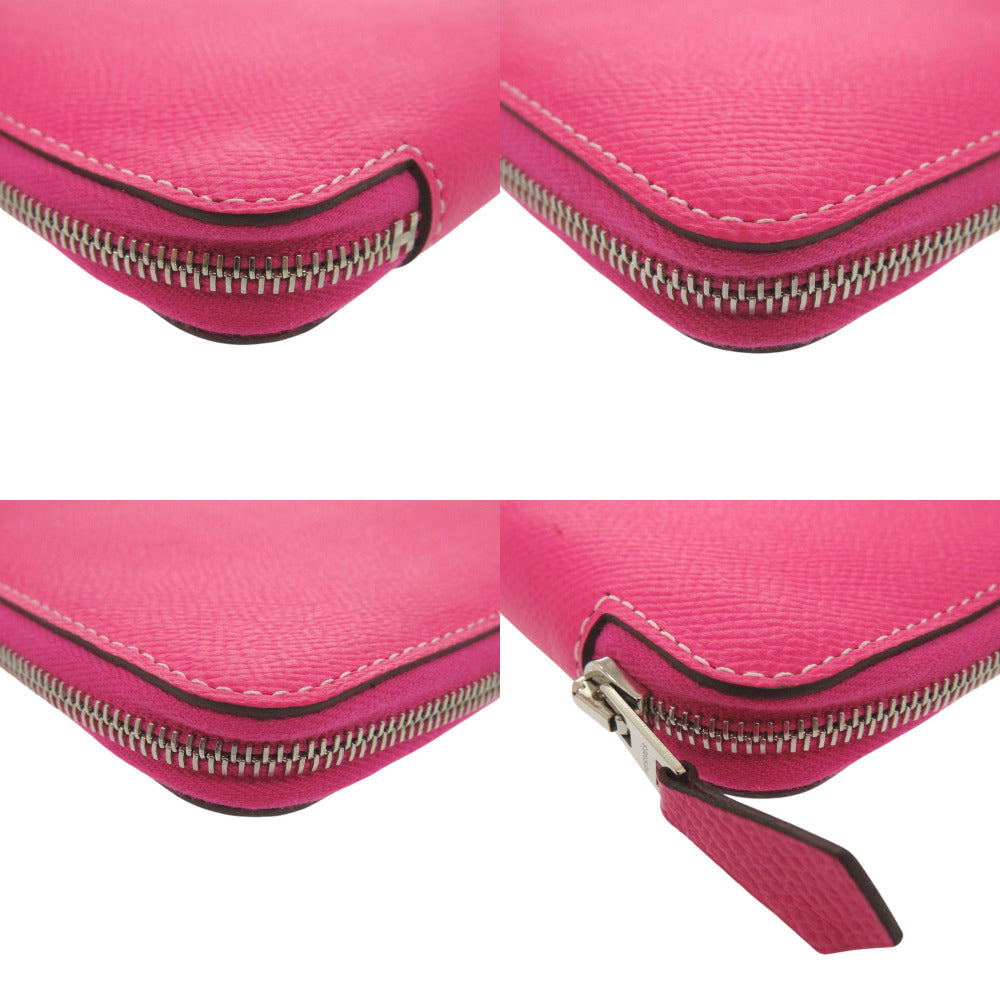 HERMES Notebook cover Epsom Rose shocking Agenda zip