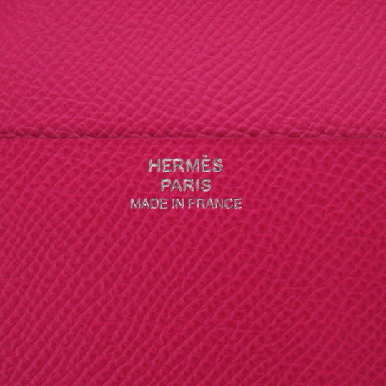 HERMES Notebook cover Epsom Rose shocking Agenda zip