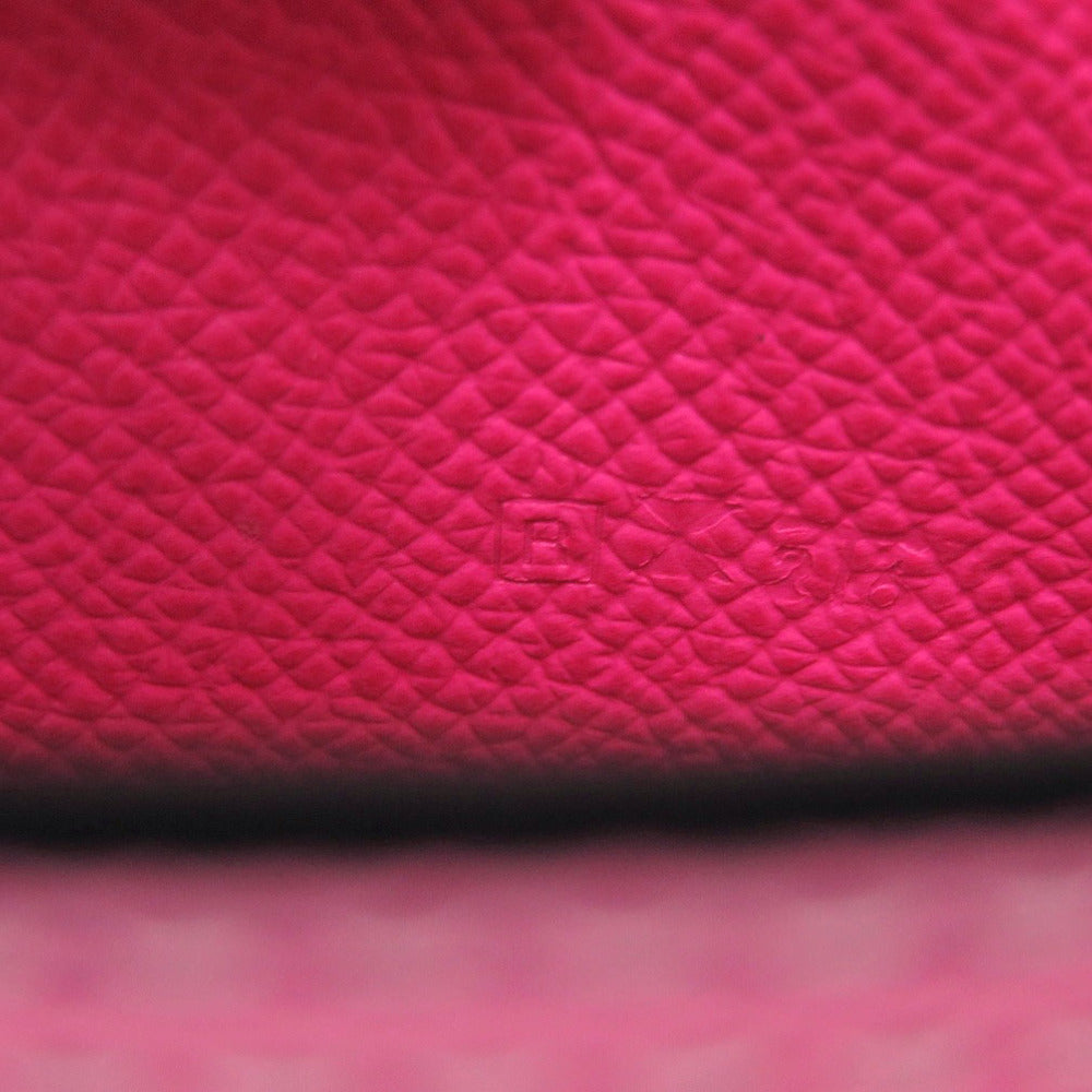 HERMES Notebook cover Epsom Rose shocking Agenda zip