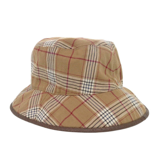 GUCCI Other hats GG Supreme Brown Reversible Bucket Hat Check Pattern mens Used Authentic