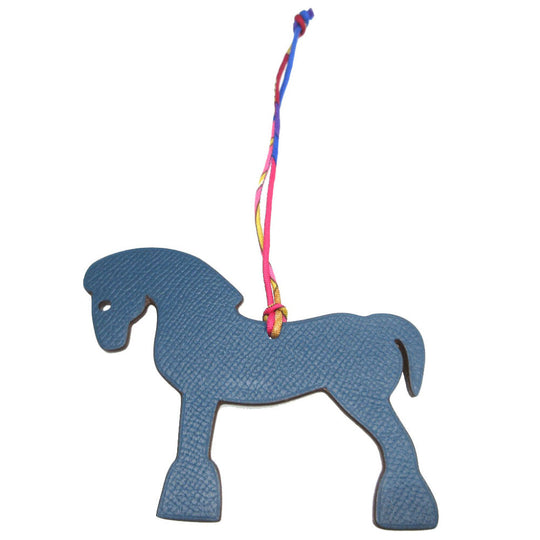 HERMES key ring Epsom , Togo Navy Petit Ash