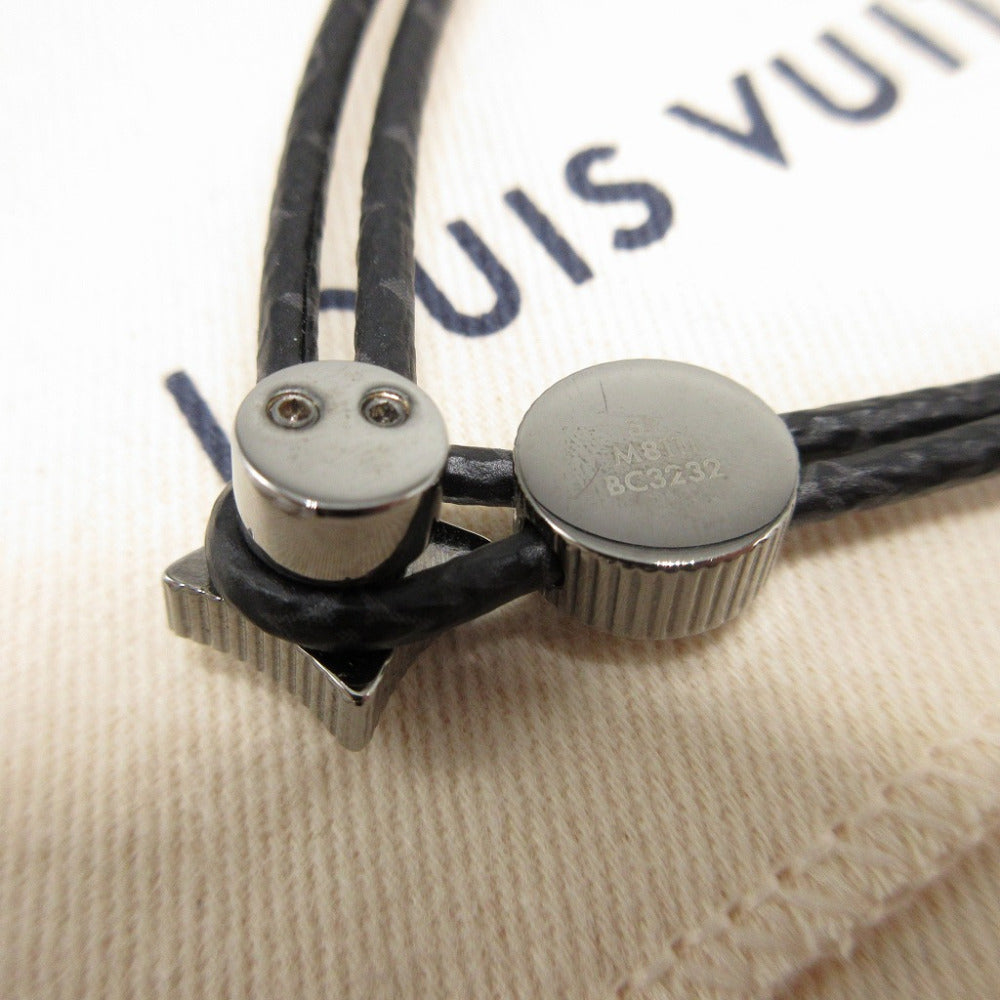 LOUIS VUITTON bracelet M8111 Monogram Eclipse, Metal black Monogram Eclipse Bracelet Catch It unisex(Unisex) Used Authentic