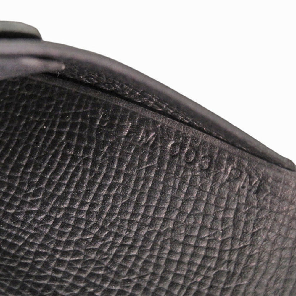 HERMES Card Case Epsom Noir Calvi