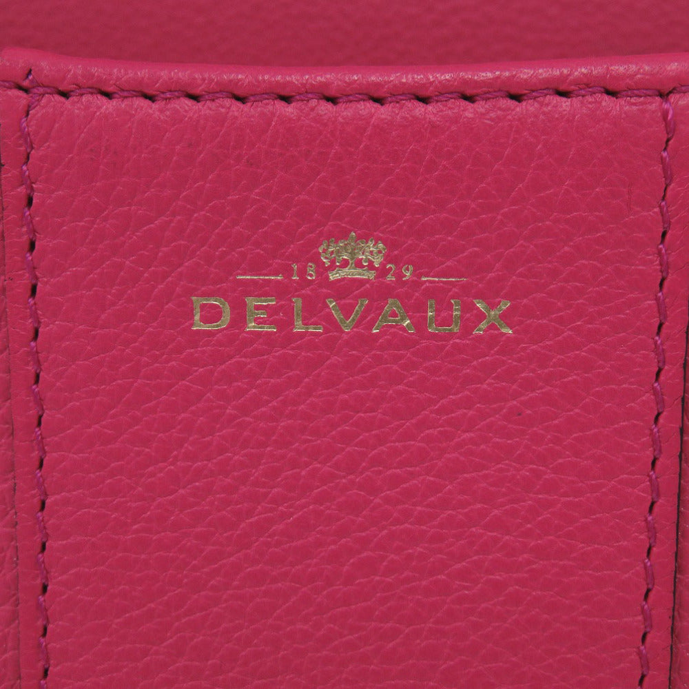 DELVAUX Handbag leather pink Bryon Mini Women Used Authentic