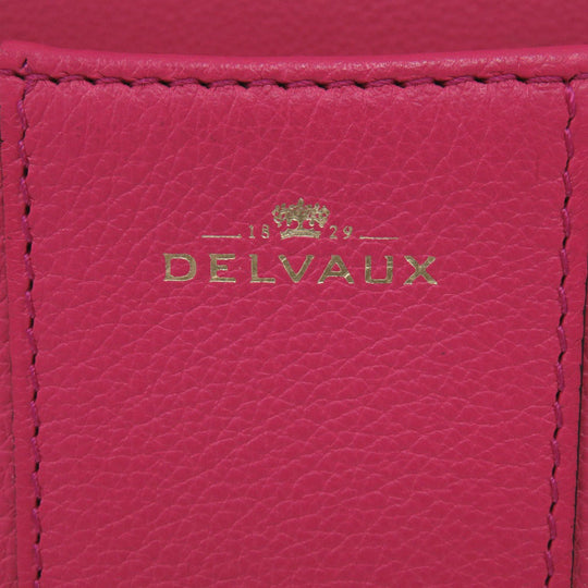 DELVAUX Handbag leather pink Bryon Mini Women Used Authentic