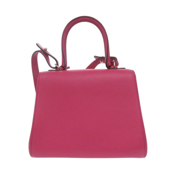 DELVAUX Handbag leather pink Bryon Mini Women Used Authentic